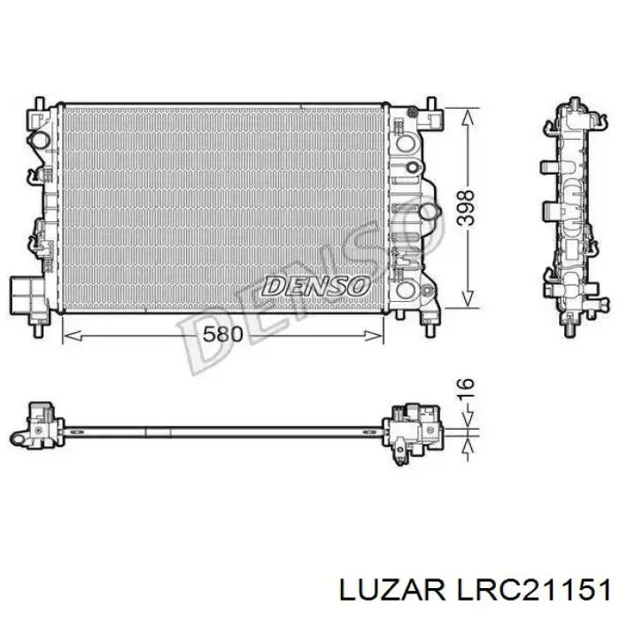 LRc21151 Luzar radiador