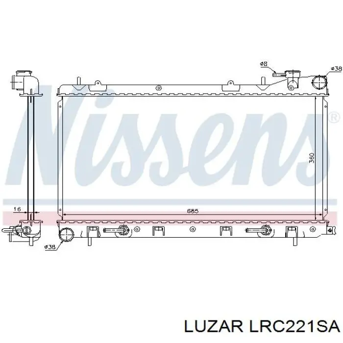 Comprar 45111SA000 Subaru Radiador de auto