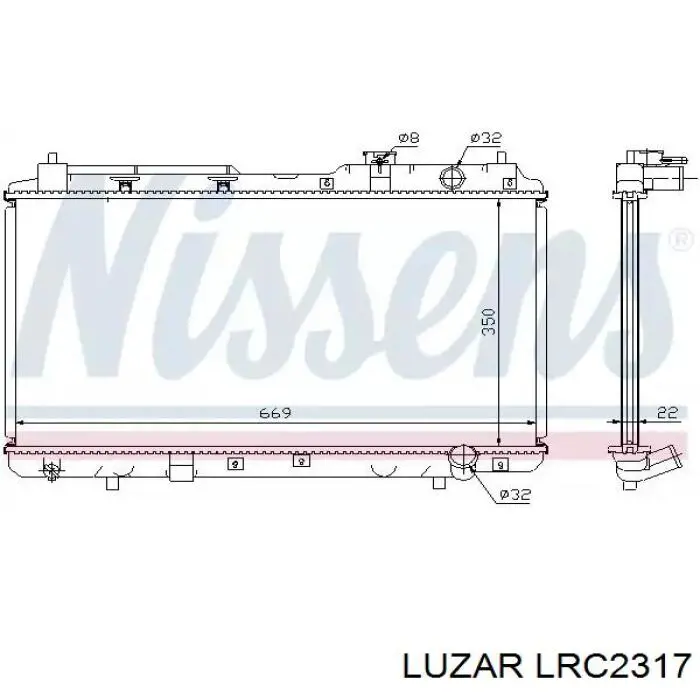 LRC2317 Luzar radiador