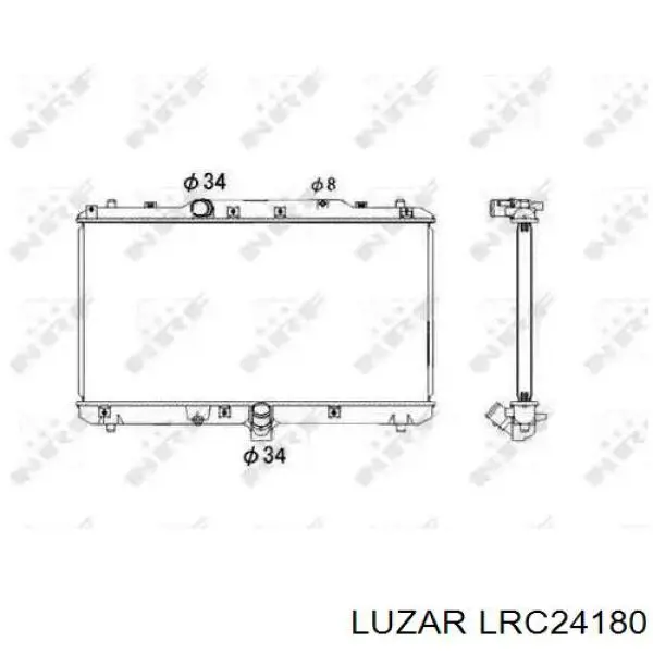 1770080JC0000 Suzuki radiador refrigeración del motor