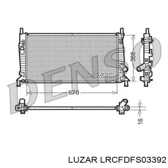 LRCFDFS03392 Luzar radiador
