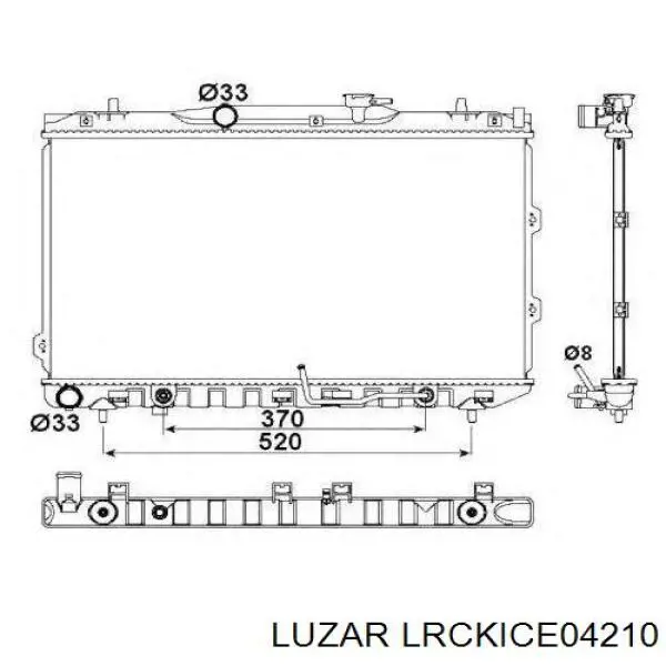 LRcKICe04210 Luzar radiador refrigeración del motor