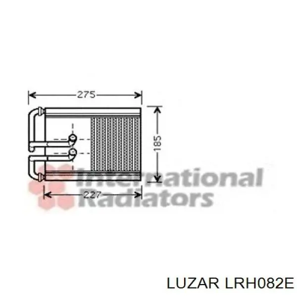 LRH082E Luzar Radiador interior