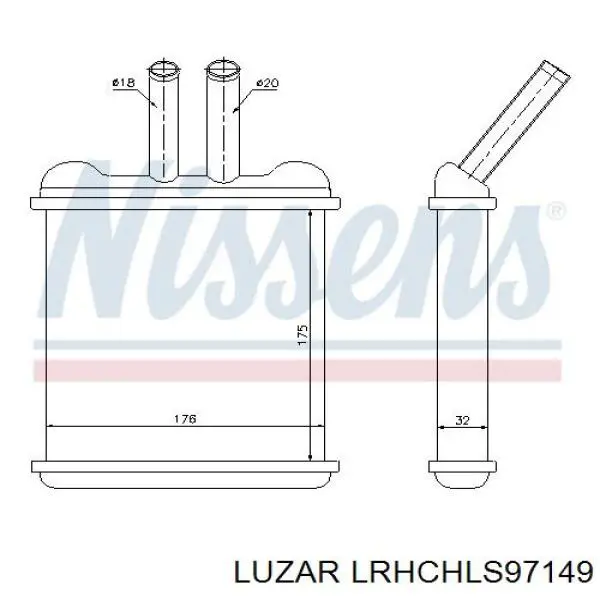 Comprar LRHCHLS97149 Luzar Radiador calefacción