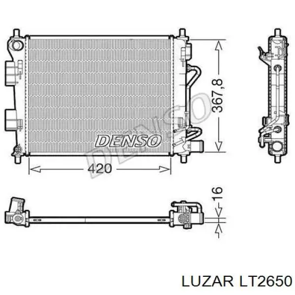 LT 2650 Luzar termostato, refrigerante