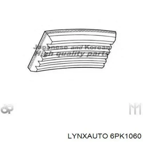 6PK1060 Lynxauto correa trapezoidal