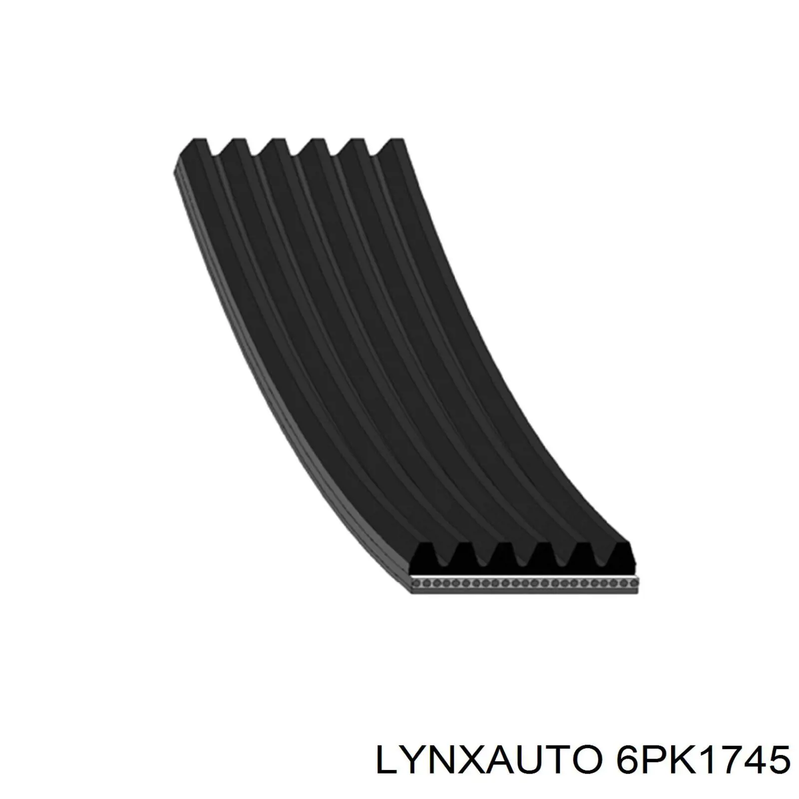 6PK1745 Lynxauto correa trapezoidal