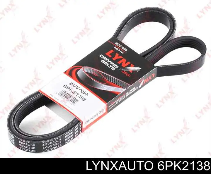 6PK2138 Lynxauto correa trapezoidal