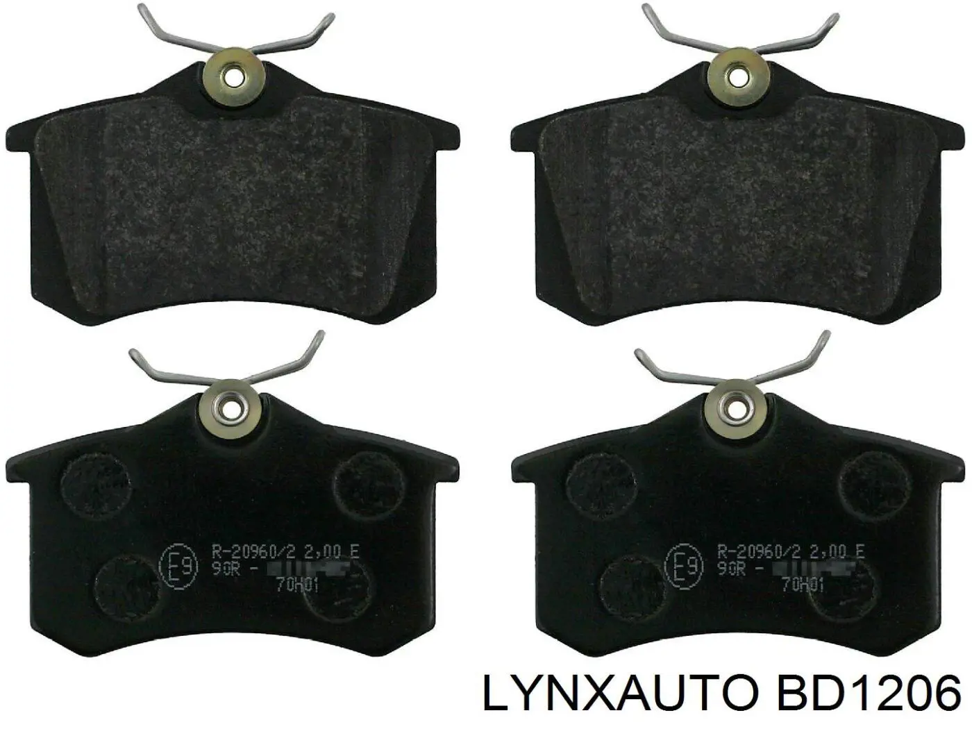 BD1206 Lynxauto pastillas de freno traseras