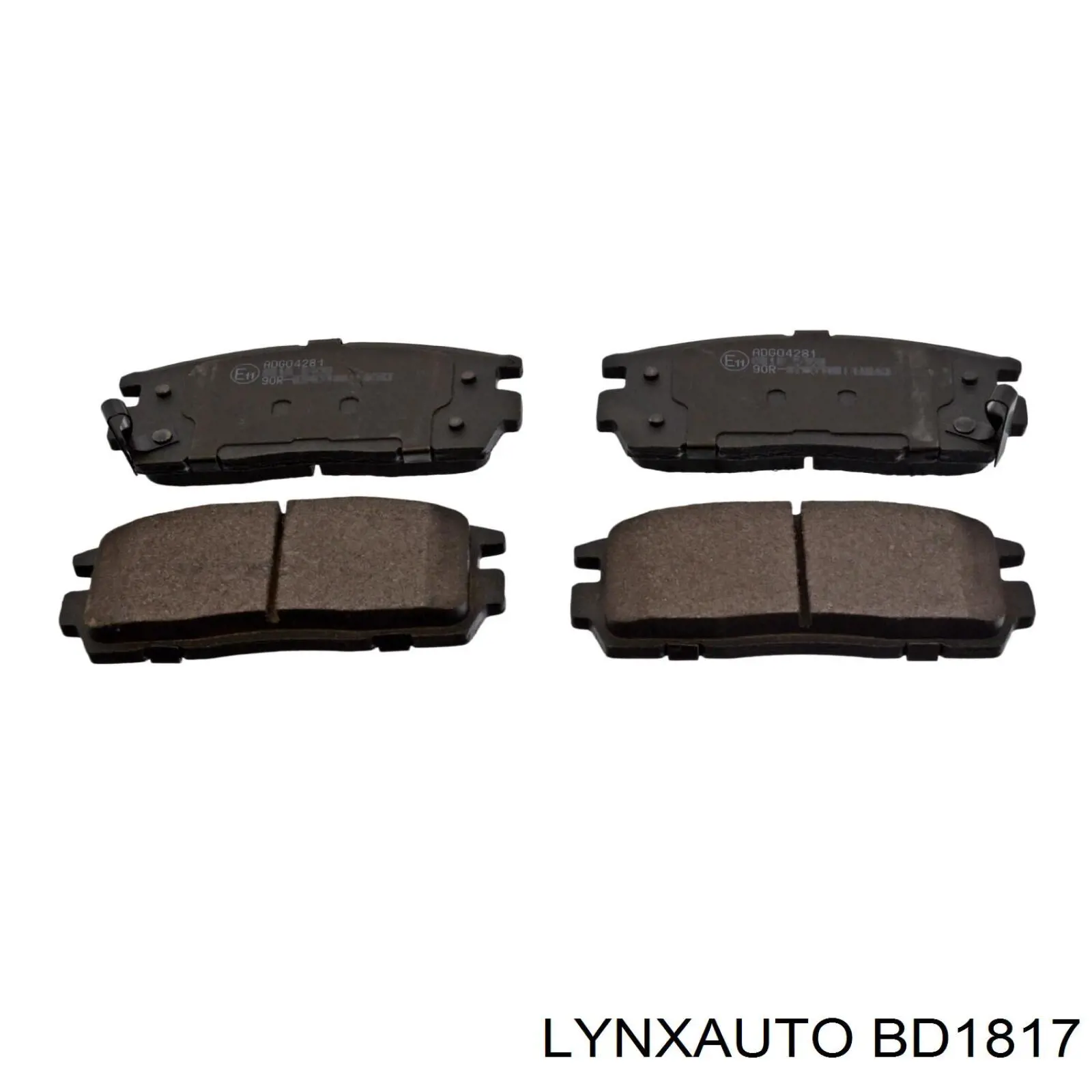 BD1817 Lynxauto pastillas de freno traseras