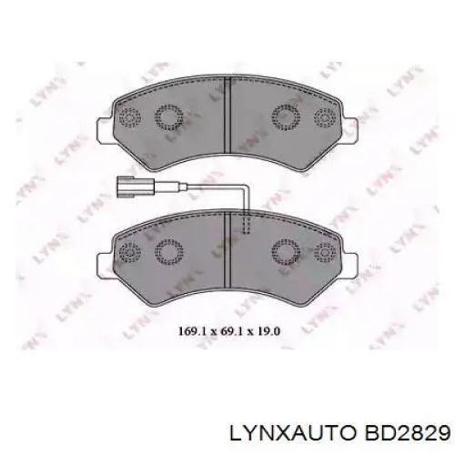 BD2829 Lynxauto pastillas de freno delanteras