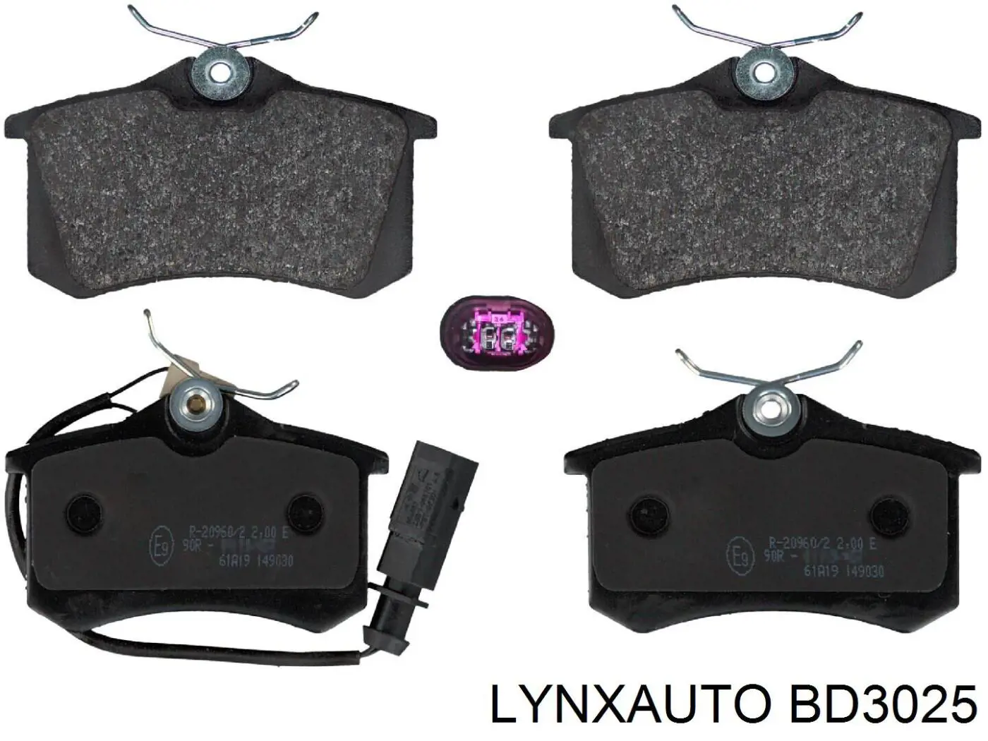 BD3025 Lynxauto pastillas de freno traseras