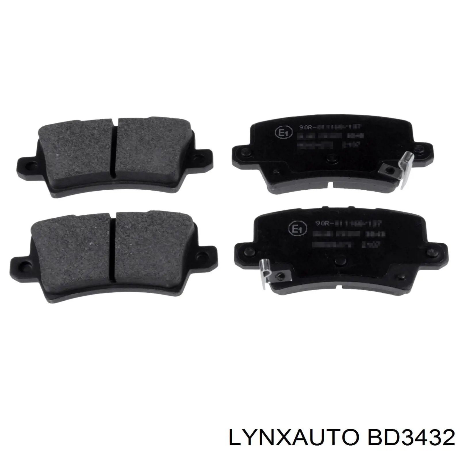 BD3432 Lynxauto pastillas de freno traseras