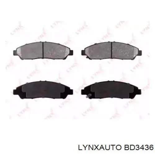 BD3436 Lynxauto pastillas de freno delanteras