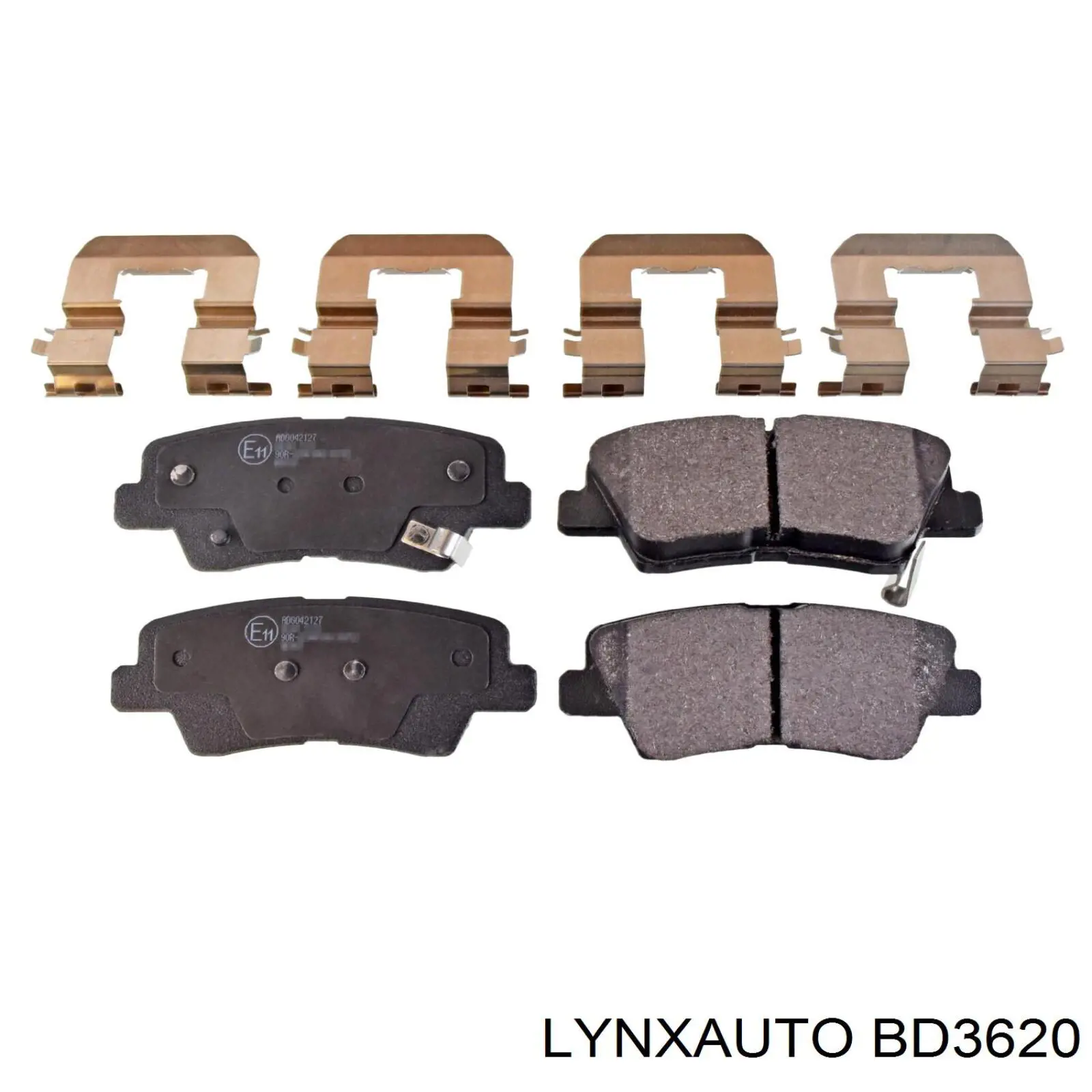 BD3620 Lynxauto pastillas de freno traseras