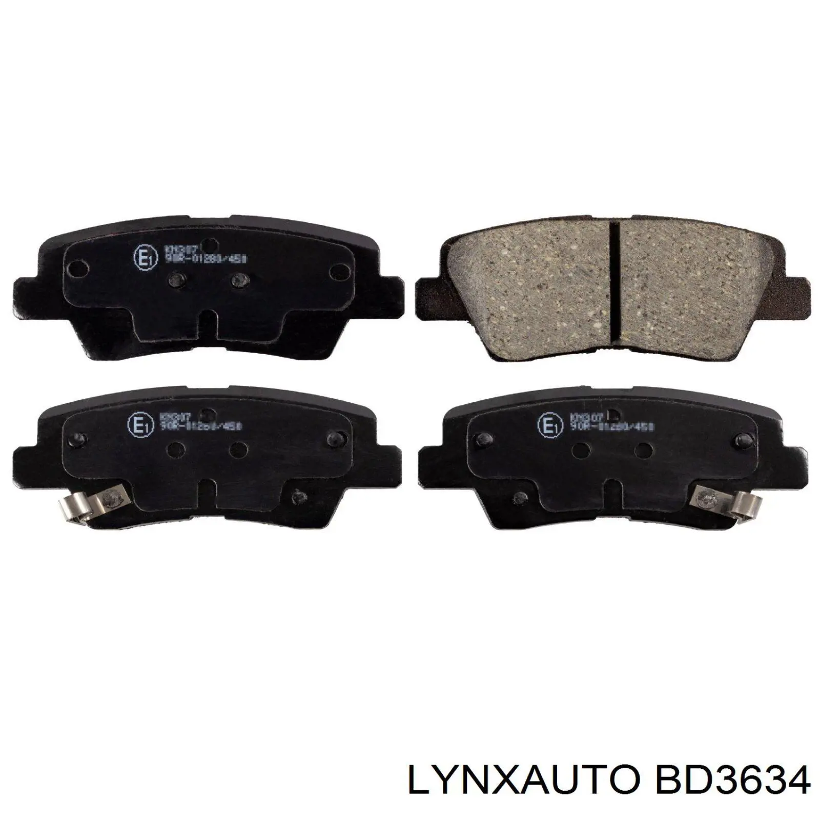 BD3634 Lynxauto pastillas de freno traseras