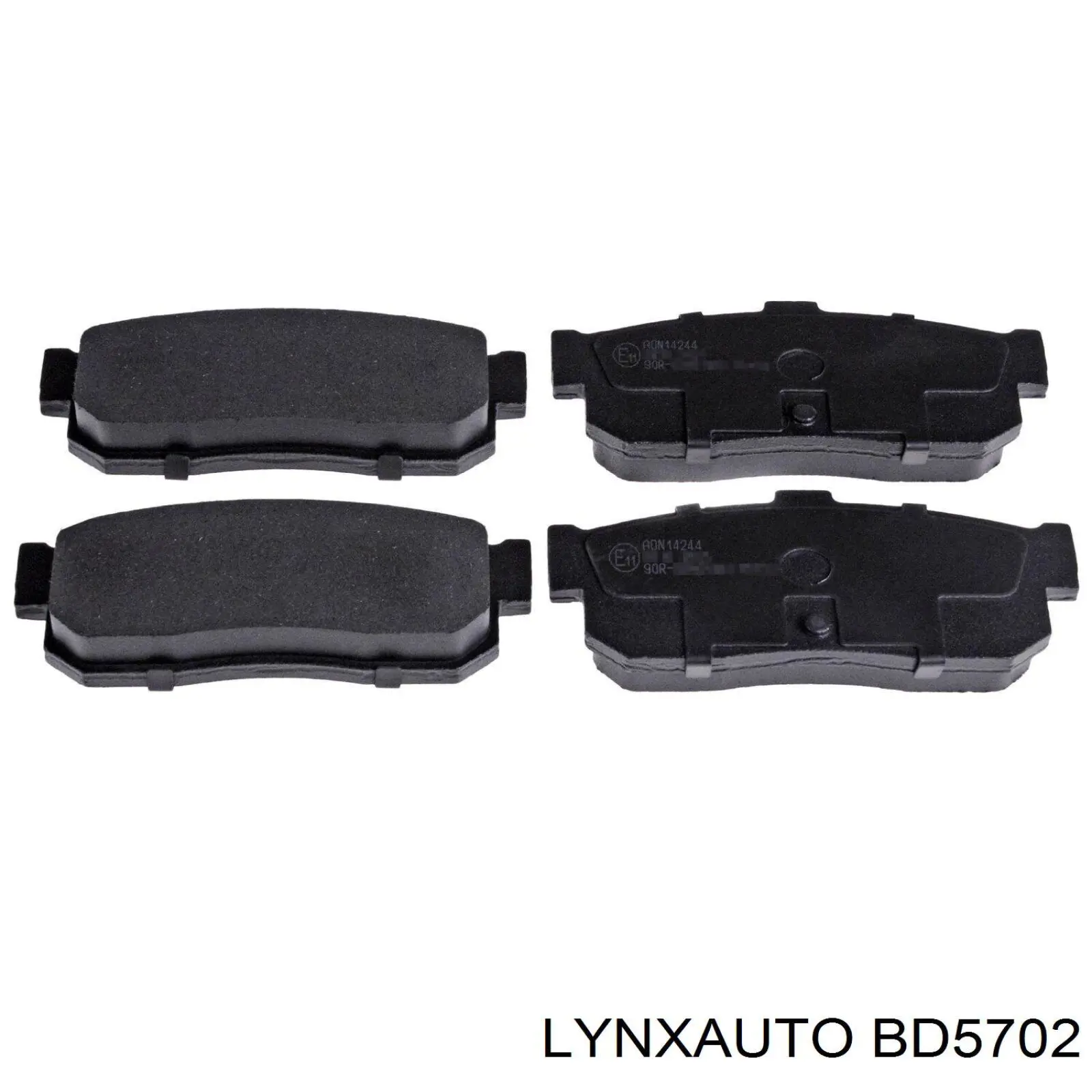 BD5702 Lynxauto pastillas de freno traseras