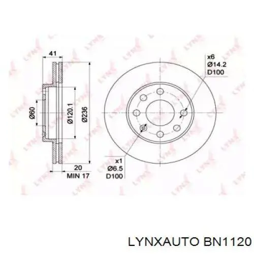 Freno de disco delantero Opel Astra 51, 52, F35, M35