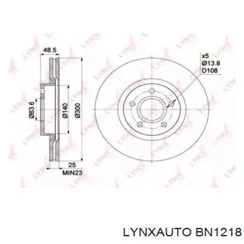 Freno de disco delantero Volvo V40 525, 526