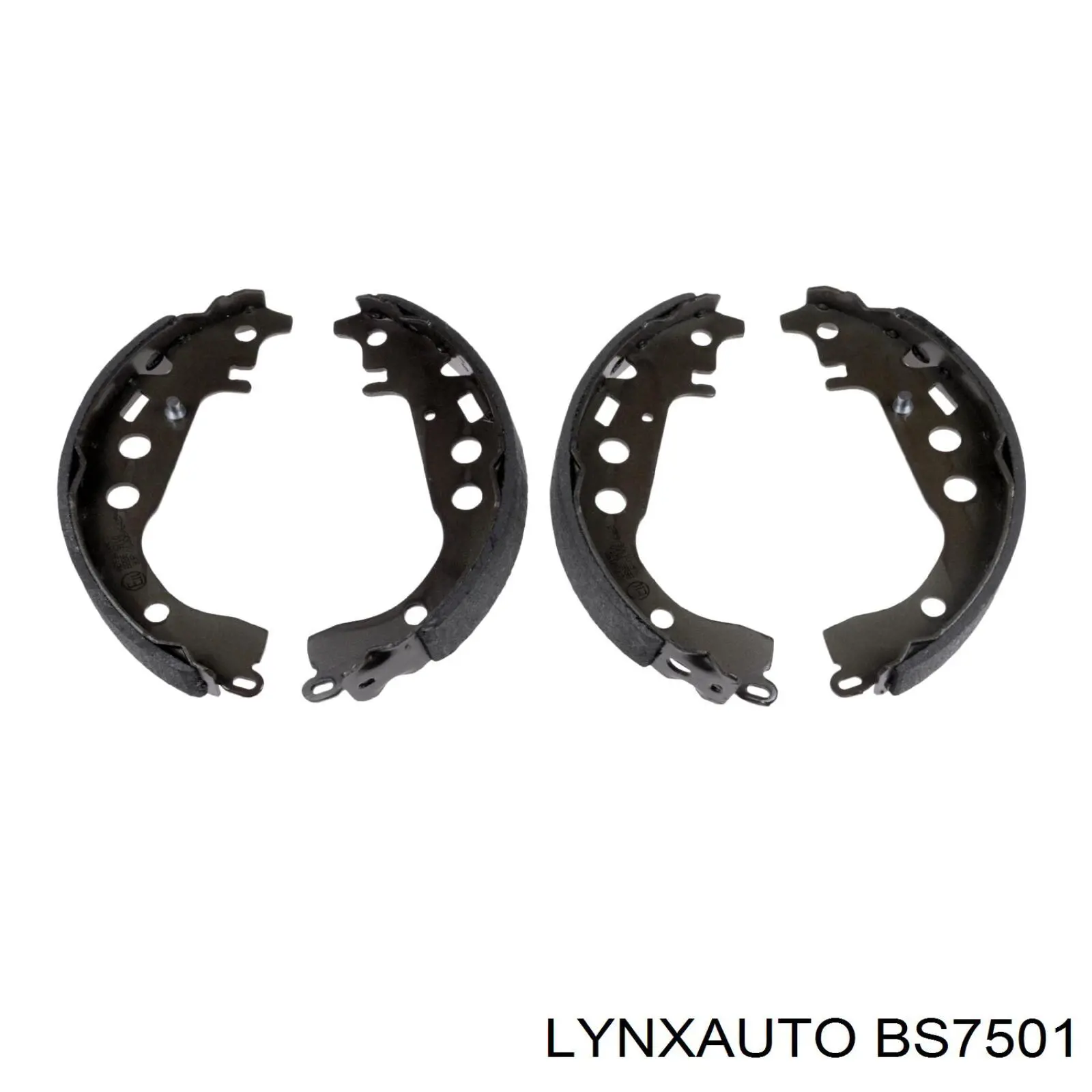 BS7501 Lynxauto zapatas de frenos de tambor traseras