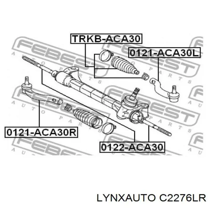 C2276LR Lynxauto barra de acoplamiento