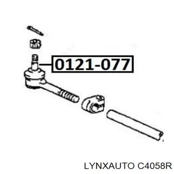 C4058R Lynxauto rótula barra de acoplamiento exterior