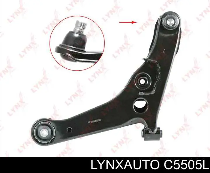 C5505L Lynxauto barra oscilante, suspensión de ruedas delantera, inferior izquierda