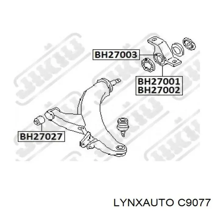 C9077 Lynxauto silentblock de suspensión delantero inferior