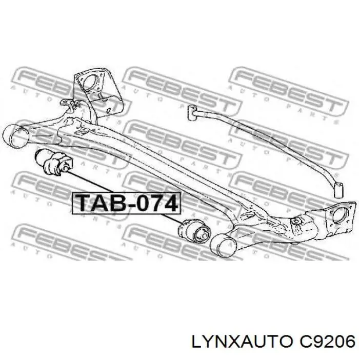 C9206 Lynxauto suspensión, cuerpo del eje trasero