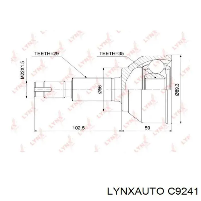 C9241 Lynxauto suspensión, barra transversal trasera