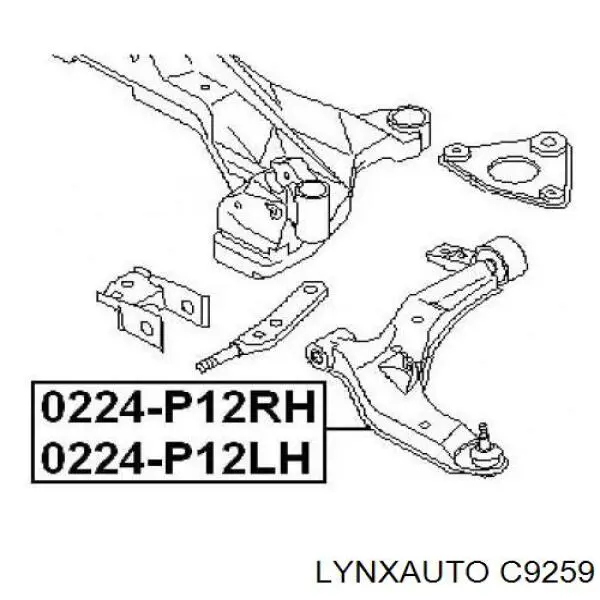 C9259 Lynxauto silentblock de suspensión delantero inferior