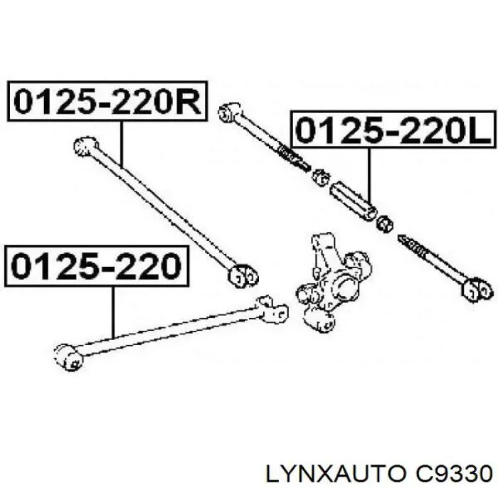 C9330 Lynxauto suspensión, brazo oscilante, eje trasero