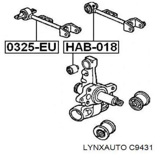 C9431 Lynxauto silentblock de brazo de suspensión trasero superior