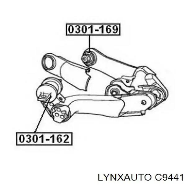 C9441 Lynxauto suspensión, brazo oscilante trasero inferior