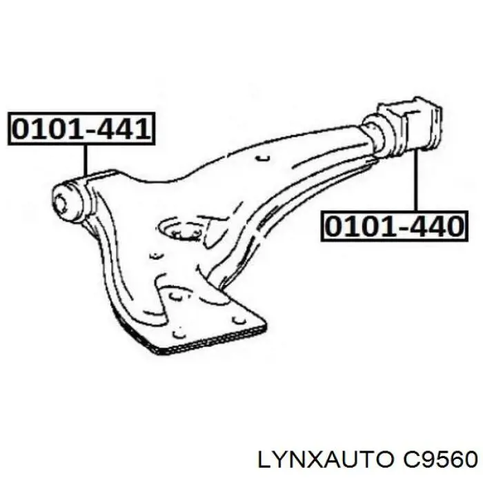 C9560 Lynxauto silentblock de suspensión delantero inferior