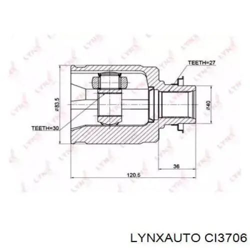 CI3706 Lynxauto junta homocinética interior delantera izquierda