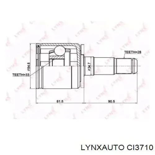 CI3710 Lynxauto junta homocinética interior delantera izquierda