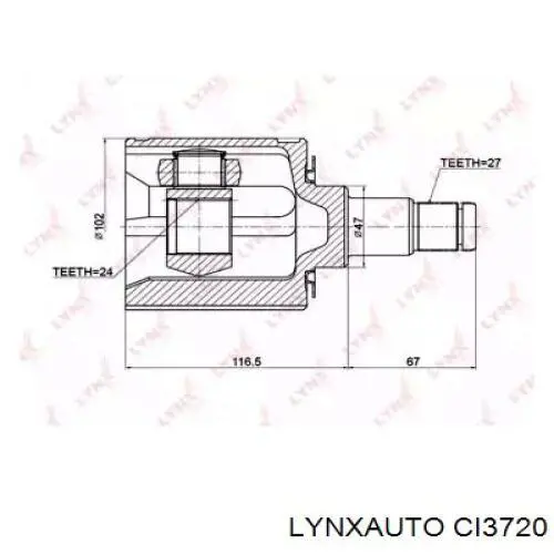 CI3720 Lynxauto junta homocinética interior delantera