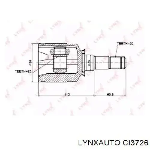 CI3726 Lynxauto junta homocinética interior delantera izquierda