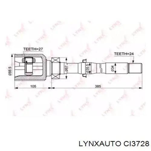 CI3728 Lynxauto junta homocinética interior delantera derecha