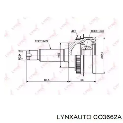 CO3662A Lynxauto junta homocinética exterior delantera