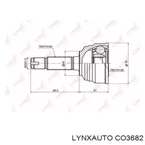 CO3682 Lynxauto junta homocinética exterior delantera