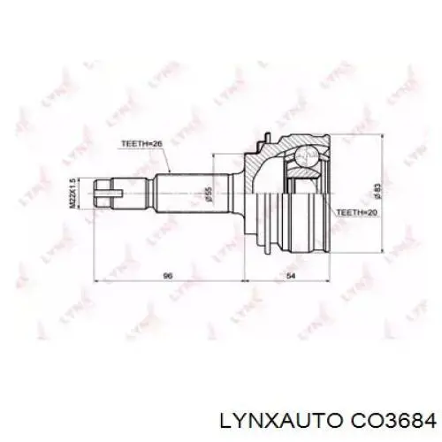 CO3684 Lynxauto junta homocinética exterior delantera