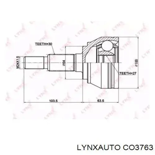 CO3763 Lynxauto junta homocinética exterior delantera