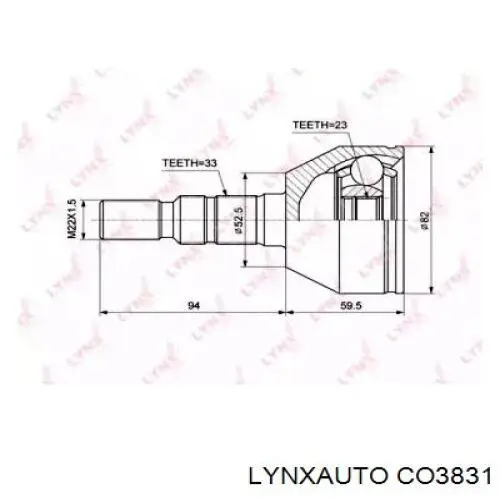 CO3831 Lynxauto junta homocinética exterior delantera