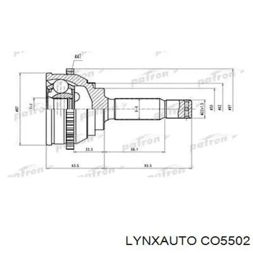 CO5502 Lynxauto junta homocinética exterior delantera