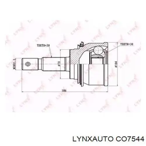 CO7544 Lynxauto junta homocinética exterior delantera