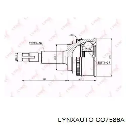 CO7586A Lynxauto junta homocinética exterior delantera