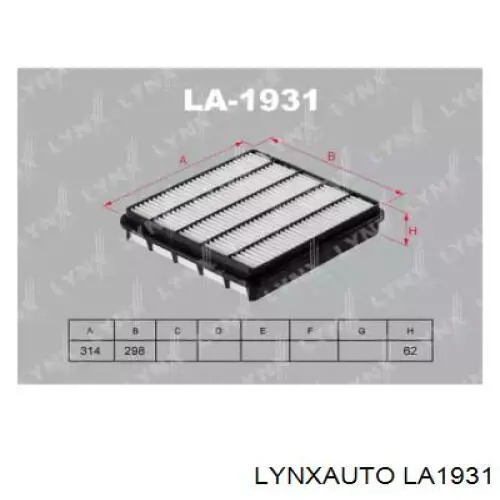 LA1931 Lynxauto filtro de aire