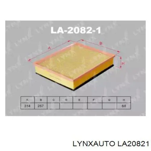 LA20821 Lynxauto filtro de aire